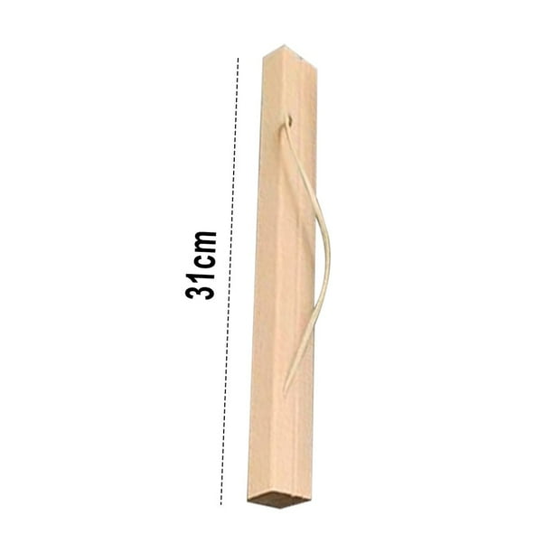 Mduoduo 31CM Poster Frame Teak Wooden Hanging Scroll Wall Art