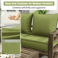thumbnail image 3 of Pakunoda Outdoor Deep Seat Cushion Set for Patio Furniture, Waterproof & Fade Resistant, 22" L X 24" W X 4" H,Light Green, 3 of 6
