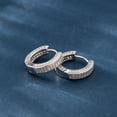 thumbnail image 2 of 14K Gold Plated Zircon Hoop Earrings: A Stylish Accessory for the Elegant Woman, 2 of 5