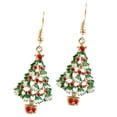 thumbnail image 2 of Pendiente de botón de Nad: 1 par de regalos de Nad hipoalergénicos, joyería festiva para mujeres, adolescentes, niñas, pendientes colg - árbol de Nad Sunnimix pendiente de tema de navidad, 2 of 8
