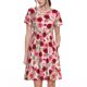 thumbnail image 1 of Easygdp Rose Flowers para Vestido Transpirable de Mujer, Vestido Suelto de Manga Corta con Pliegues y Bolsillos para el Verano, 1 of 6