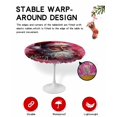 thumbnail image 2 of Round Tablecloth with Elastic Christmas Watercolor Santa Claus Pink Buffalo Plaid Waterproof Table Cover Wipeable Fitted Table Cloths for 45"-54" Round Tables Dining Kitchen Indoor Outdoor Use, 2 of 6