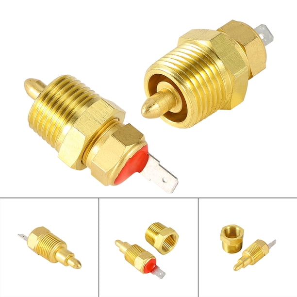 Interruptor de ventilador de grado, interruptor de temperatura del termostato del ventilador de 185 a 175 grados dorado Interruptor del ventilador de enfriamiento del motor Diseño exquisito