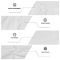 thumbnail image 5 of FRSASU Men's Casual Jacquard Knit Short Sleeve T Shirts and Shorts Summer Beach Vacation 2 Piece Outfit Lounge Workout Sets White, 5 of 6