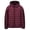 Burgundy, variant on Wyobmus Men's Winter Hooded Jacket Zipper Cardigan Pocket Long Sleeve Padded Jacket Coat Olive Green