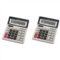 thumbnail image 1 of 2X Calculadora, Calculadora de Escritorio de Oficina con Batería Solar de 12 Dígitos con Pantalla Lcd Grande, Calculadoras de Escritorio de Doble Potencia, 1 of 5