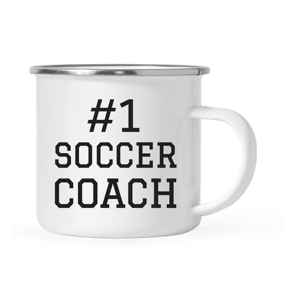 Koyal Wholesale Stainless Steel Campfire Coffee Mug, #1 Soccer Coach, 1-Pack