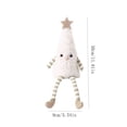 thumbnail image 5 of Plush Christmas Tree Figurine, White Finish, Soft Dangling Legs Tabletop Ornament for Mantel, Shelf, Desk or Holiday Gift, 5 of 7