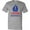 Athletic Heather, variant on Captain Adorable, Sail Boat, Sailing - Red Blue T-Shirt