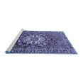 thumbnail image 2 of Ahgly Company Machine Washable Indoor Rectangle Persian Blue Traditional Area Rugs, 5' x 8', 2 of 4