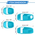 thumbnail image 4 of Unique Bargains 4 Pcs Door Bowl Cover Trim Compatible for Jeep Wrangler JL 2018-2022 ABS Light Blue Exterior Accessories, 4 of 6