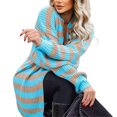 thumbnail image 3 of Txlixc Suéter de cardigan rayado femenino Txlixc moda, 3 of 7