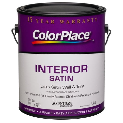 ColorPlace Interior Satin Paint, Accent Base