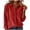 Red, variant on Atogsazn Women Button Up Shirt Casual Corduroy Long Sleeve Blouse Loose Fit Tops Fall Outfit Shirts Clothes Dark Blue S Fashion