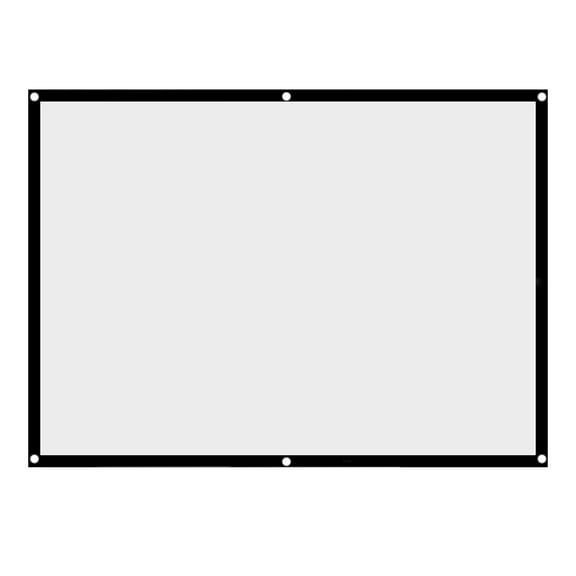 1pc Portable Foldable NOn Crease White Projector Curtain Projection Screen 4:3 (100inch)