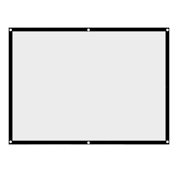 Pantalla Portátil Para , Tela De Pantalla De De De 60-100 Pulgadas Pantalla De Proyección De Cortina De Blanca Plegable Sin Arrugas 4:3