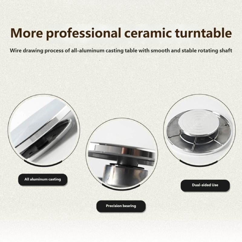 ANXPTIME Aluminum Pottery Wheel Rotating Ceramic Turntable for Pottery Ceramic Crafting