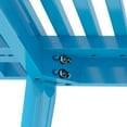 thumbnail image 4 of Mid-Century Modern Twin-Size Bench, Teal, 4 of 5