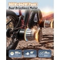 thumbnail image 2 of PUCKIPUPPY 1600W Electric Bike for Adults 28 mph Dual Motor E Bike 48V 20AH Battery up to 80Miles Range 26" Fat Tire off Road E-Mountain Bike Full Suspension & Hydraulic Disc Brakes, UL2849 by SGS, 2 of 11