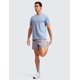 thumbnail image 3 of Remera CRZ YOGA Classic Fit Manga Corta Azul Pizarra L, 3 of 5