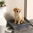 thumbnail image 6 of 17.52x12.4x4.33 Inch Dog Toilet Training Tray Litter Pan With Water Tube,Reusablepuppy Pee Pad Holder Dog Potty Pan For Small And Medium Dogs, 6 of 8