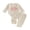 Beige, variant on Cjfdfy Newborn Baby Girl Little Sister Outfit Infant Baby Girls Spring Fall Winter Clothes 0 3 6 12 18 Months Lil Sis Letters Embroidery Waffled Long Sleeve Romper with Elastic Waist Long Pants Set