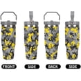 thumbnail image 5 of 30 Oz Insulated Tumblers with Flip Straw Lid Top Handle Hunter Camouflage Pattern Leakproof Reusable Vacuum Stainless Steel Travel Coffee Mug for Car, 5 of 6