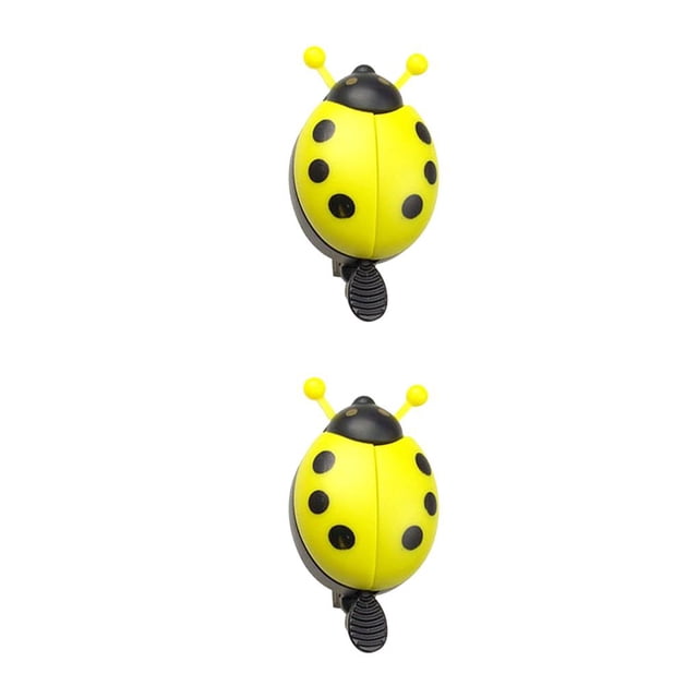 Transemion Cartoon Bell for Beetle Cycling Bell Kids Small Bell for Bike Ride Horn Accessories Yellow 2Set