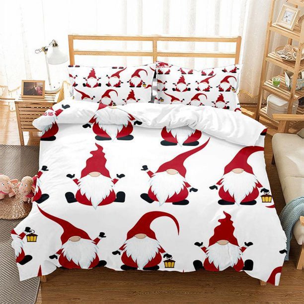 Christmas Series 3D Digital Printing Three-piece Set 228*228cm Bedding