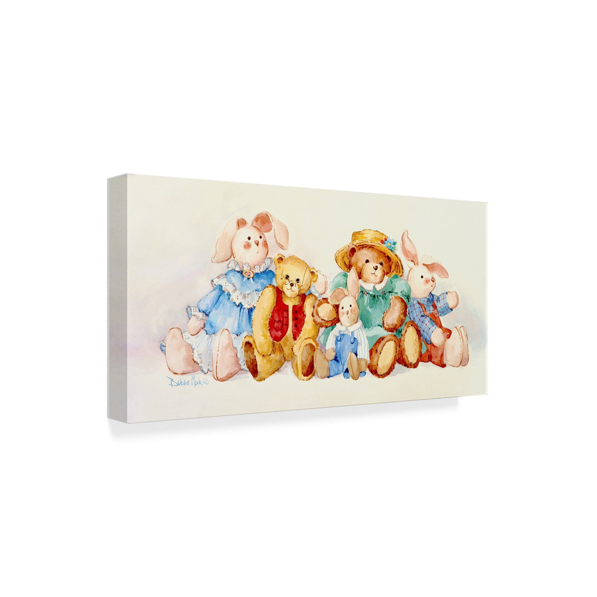 Trademark Fine Art 'Friends Forever Bears' Canvas Art by Barbara Mock