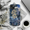 thumbnail image 6 of Celestial Collage Phone Case, Moon, Stars & Blue Butterflies Design, Fits iPhone 16 15 14 13 12 11 Pro Max Mini, 6 of 6