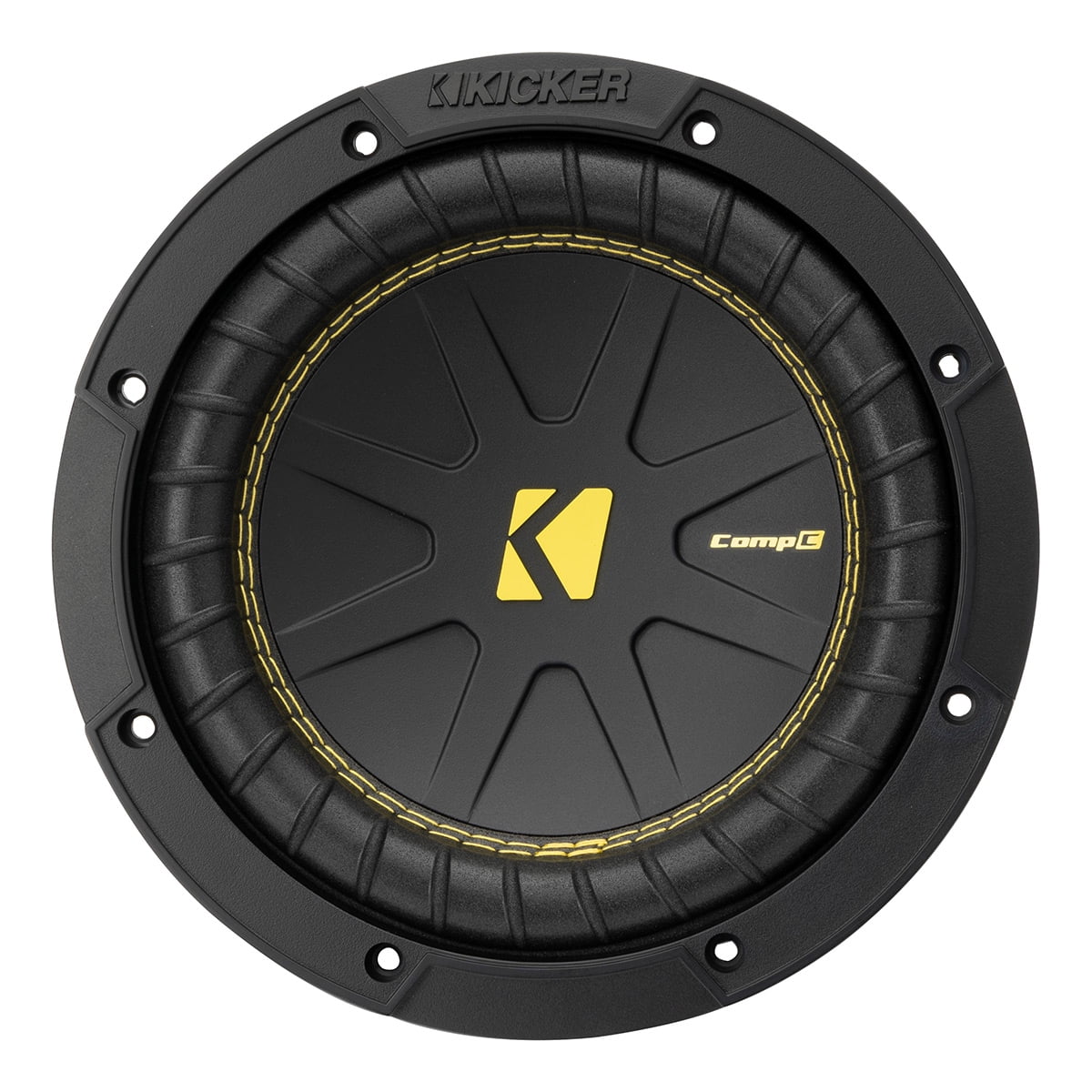 Kicker CompC 8 Inch Subwoofer for Car Audio, 4 Ohm, 200W RMS