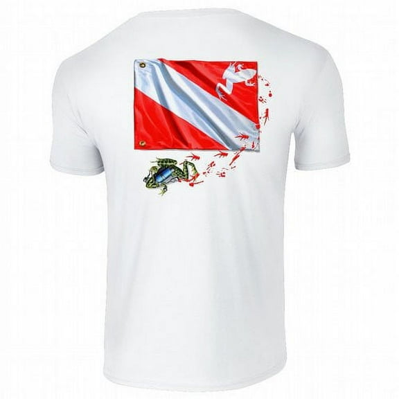 Amphibious Outfitters Scuba Diving T-Shirt - Frog Flag