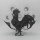 thumbnail image 3 of Portarrollos de papel higiénico Baoblaze Soporte Vertical Animal de pie Negro, 3 of 8