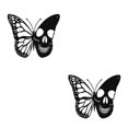thumbnail image 4 of Moyic Exquisita decoración de pared, mariposas y calavera, arte de Metal para decoración del hogar, decoración del hogar, opción de Type1 NO1, 4 of 6