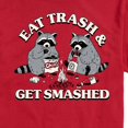 thumbnail image 2 of Instant Message - Eat Trash Get Smashed - Men's Short Sleeve Graphic T-Shirt, 2 of 6