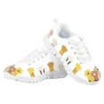 thumbnail image 4 of Pzuqiu Cute Dog Paw Girls Tennis Shoes Size 3 Big Kid Lace Up Running Shoes Lightweight Breathable Sneakers Outdoor Sports Shoes, 4 of 7