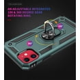 thumbnail image 4 of Case for iPhone 11 Phone Case iPhone 11 Case,[ Military Grade ] Shock-Absorption Bumper Cover iPhone 11 Anti-Scratch Case with Ring Car Mount Kickstand for iPhone 11 - Teal, 4 of 12