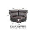 thumbnail image 2 of Glory Furniture Ward Sofa in Dark Brown Color, 2 of 7