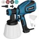 thumbnail image 1 of Pistola pulverizadora de pintura, 700 W, HVLP, con juntas de limpieza y soplado, 4 boquillas y 3 patrones, fácil de limpiar, para muebles, gabinetes, cercas, paredes, puertas, sillas de jardín, etc., 1 of 6