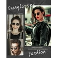thumbnail image 2 of Round Polarized Sunglasses for Men Women Retro Metal Hippie Circle Style Sun Glasses UV Protection, 2 of 6