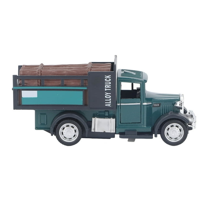 Modelo 1:32 Coche En Miniatura De aleación Juguete Sonido Luz Vintage Miniatura Pull Back Transportador Modelo De Juguete