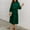 Army Green, variant on Njoeus Women's 2023 Fall Winter Long Sleeve Midi Dress Casual Crewneck Solid Flowy Belted A-Line High Waist Dresses