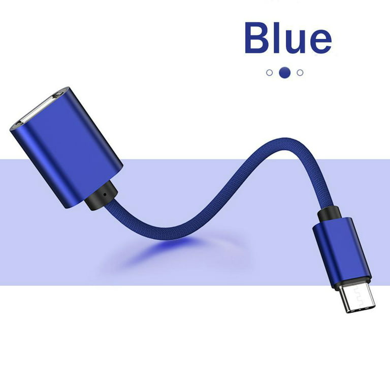 Aluminum USB Type C Adapter Male To USB 3.0 Female OTG Cable