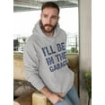 thumbnail image 2 of I'll Be In The Garage Hoodie Men -GoatDeals Designs, Male x-Large, 2 of 4