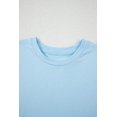 thumbnail image 6 of Classic Round Neck T-Shirt in Light Blue - Perfect for Summer Styling | [ZhiHiMeRi] | (US24-26)3XL, 6 of 10
