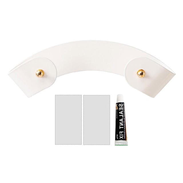 Soporte para tapa de olla de cocina, accesorio autoadhesivo de pared, resistente y duradero. Blanco