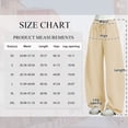 thumbnail image 3 of TEMOFON Barrel Sweatpants Women Fall Fashion Wide Leg Pants Baggy Lounge Comfy Flowy Sweat Pants with Pockets, 3 of 9