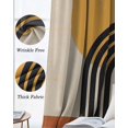 thumbnail image 3 of Vintage Boho Blackout Curtains for Bedroom Living Room Darkening Curtains 84 Inch Length 2 Panels Set Bohemia Abstract Geometric Window Curtain Insulated Window Treatment Grommet Drapes 42"x84", 3 of 9
