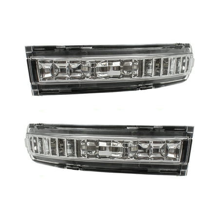 Left Side View Mirror 07-13 Nissan Altima Pair of Left + Right Side View Mirror Turn Signal Lens 26443ZX50A 26442ZX50A ()